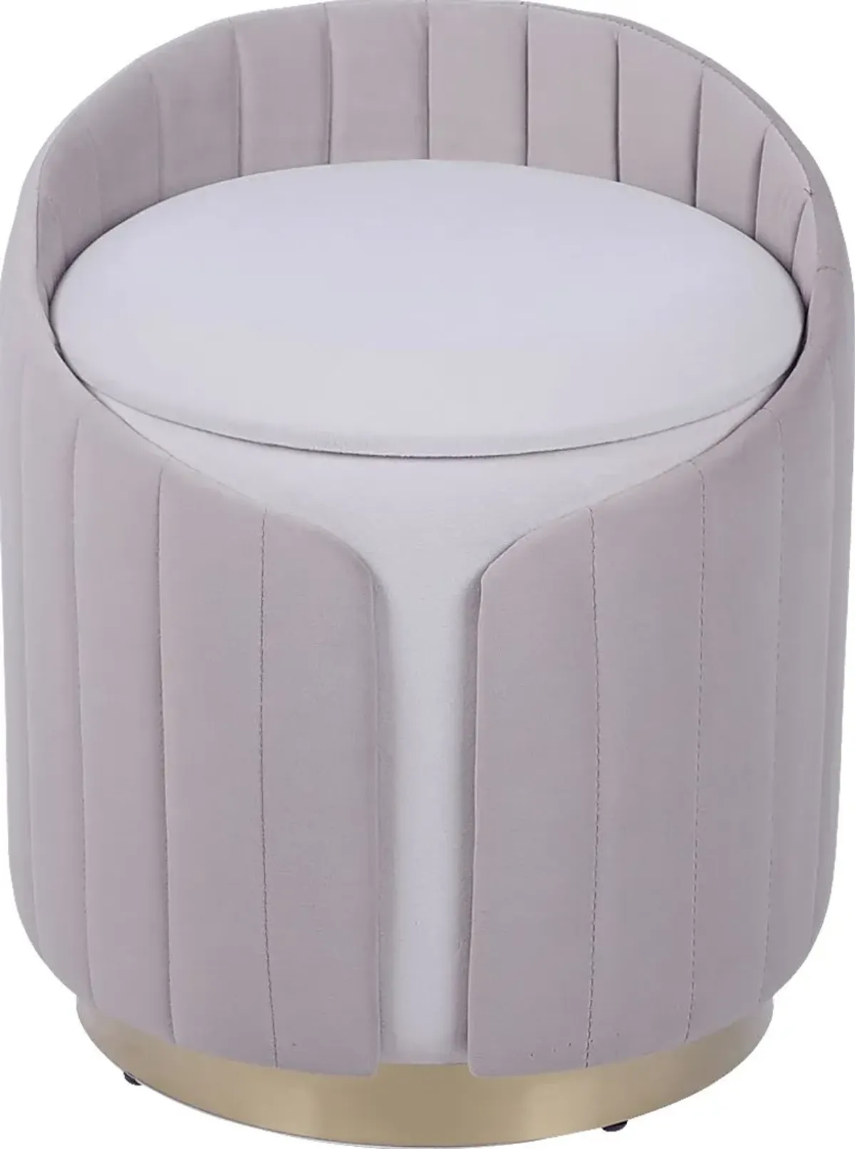 Zelyra Beige Storage Ottoman