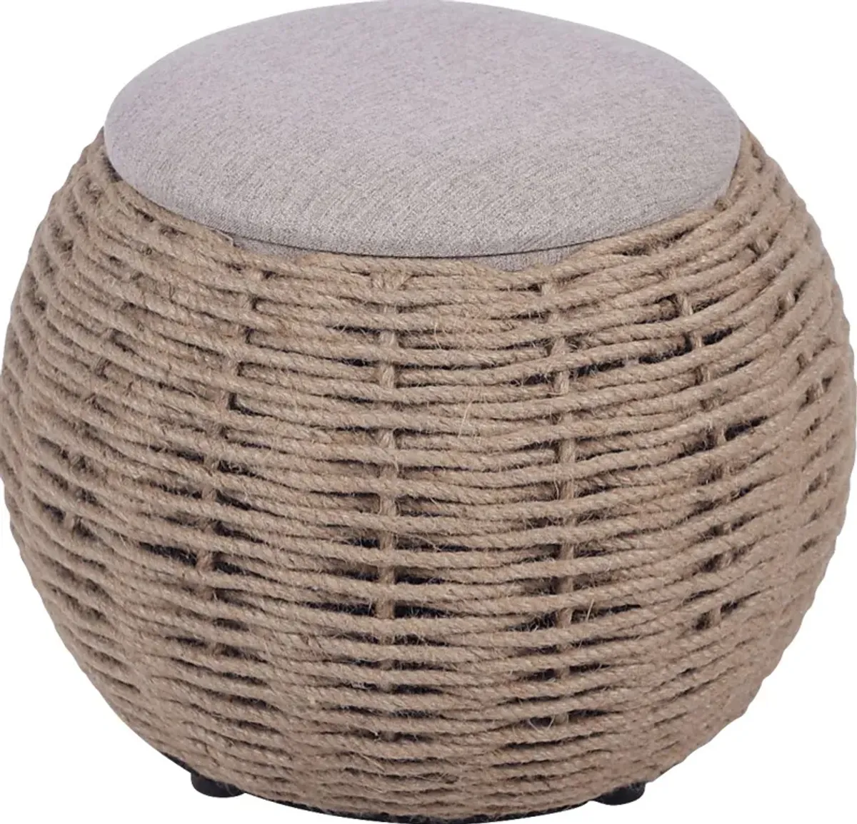 Jumara Beige Storage Ottoman