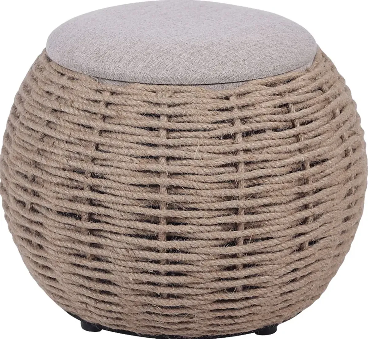 Jumara Beige Storage Ottoman