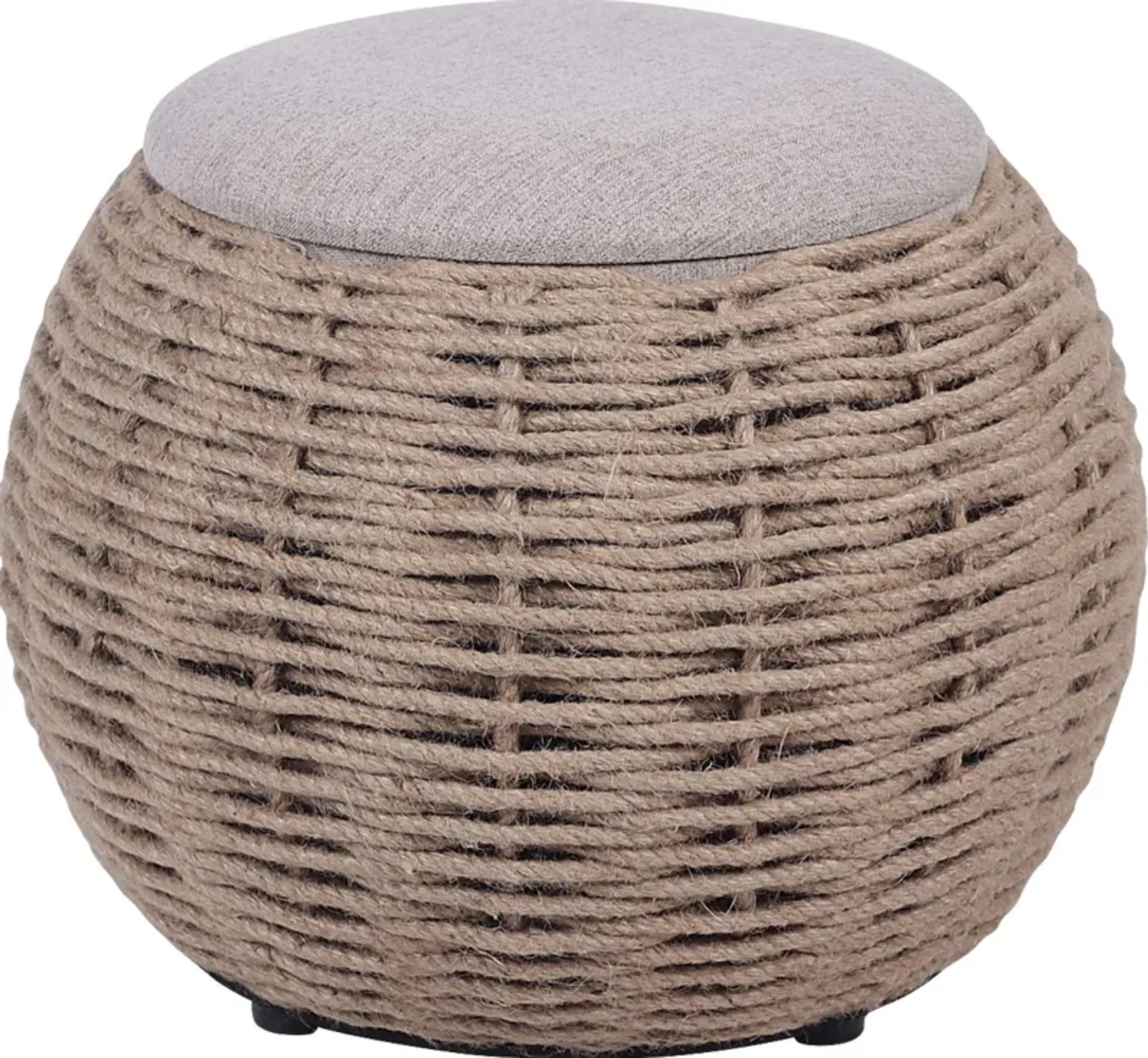 Jumara Beige Storage Ottoman