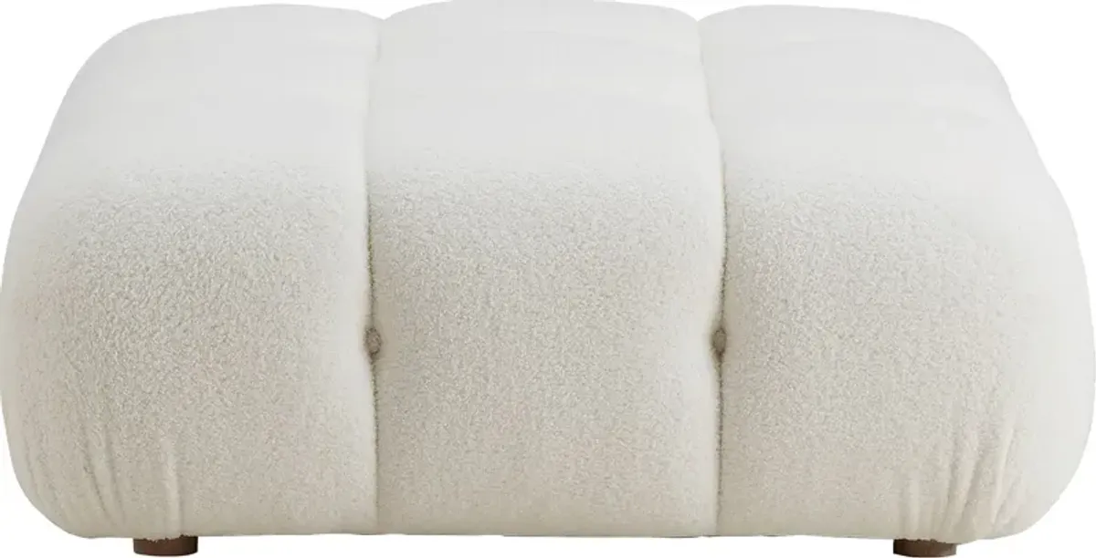 Crianza Cream Ottoman