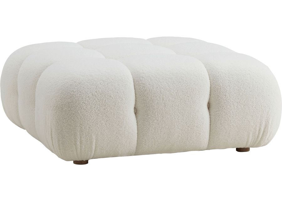 Crianza Cream Ottoman