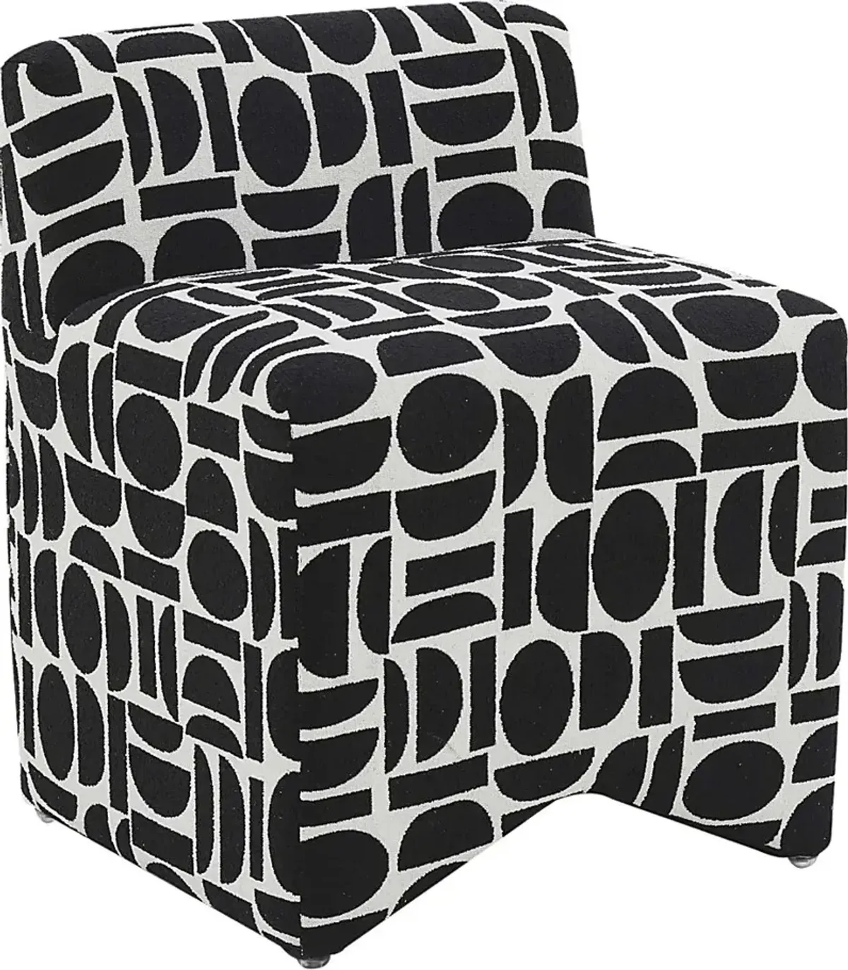 Kerge Black Accent Chair