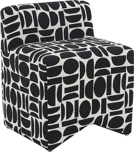 Kerge Black Accent Chair