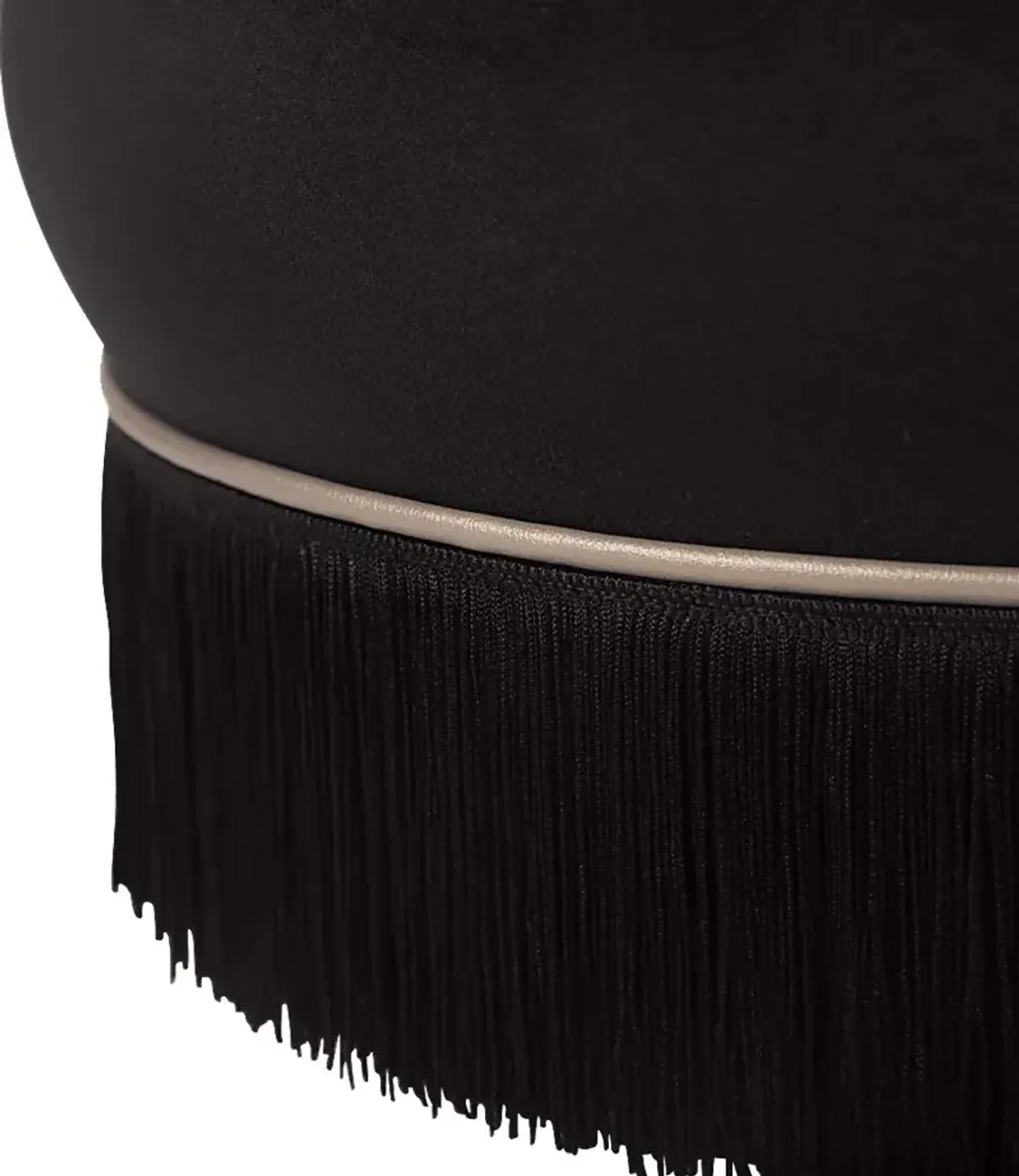 Fusteria Black Ottoman