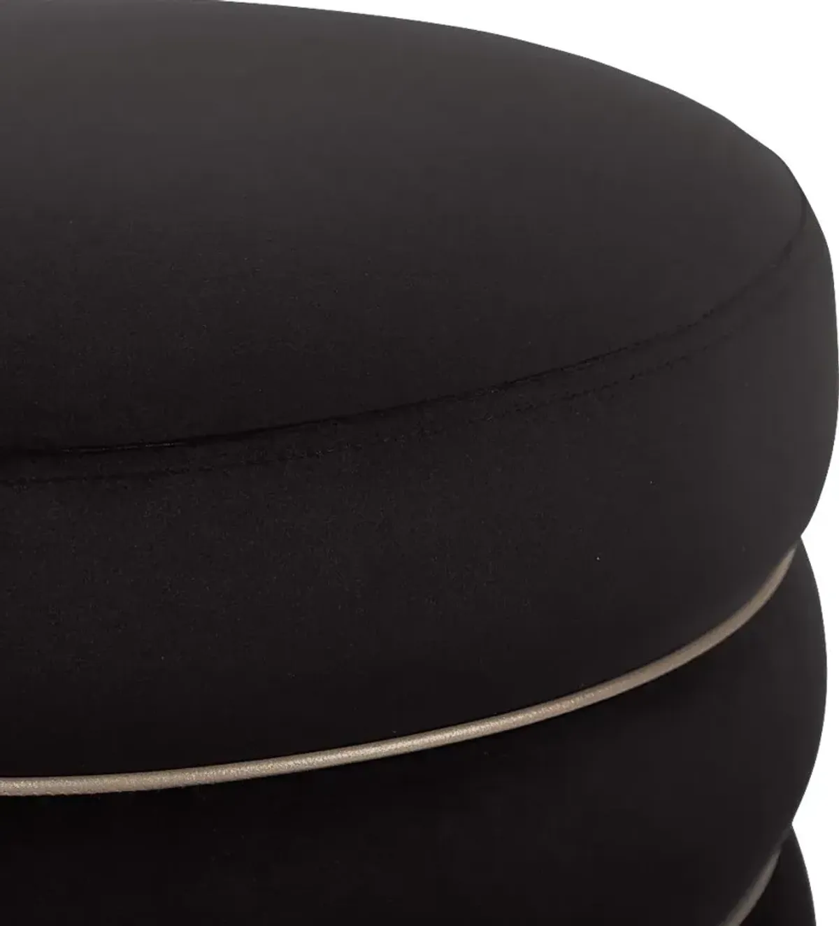 Fusteria Black Ottoman