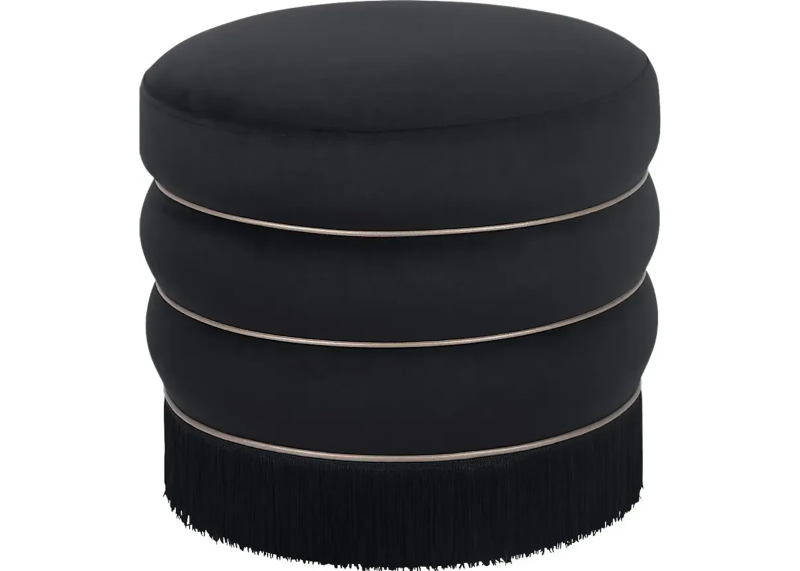 Fusteria Black Ottoman