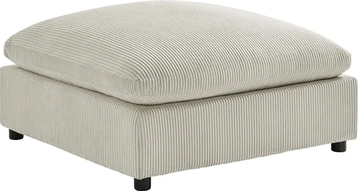 Jazzra II Beige Ottoman