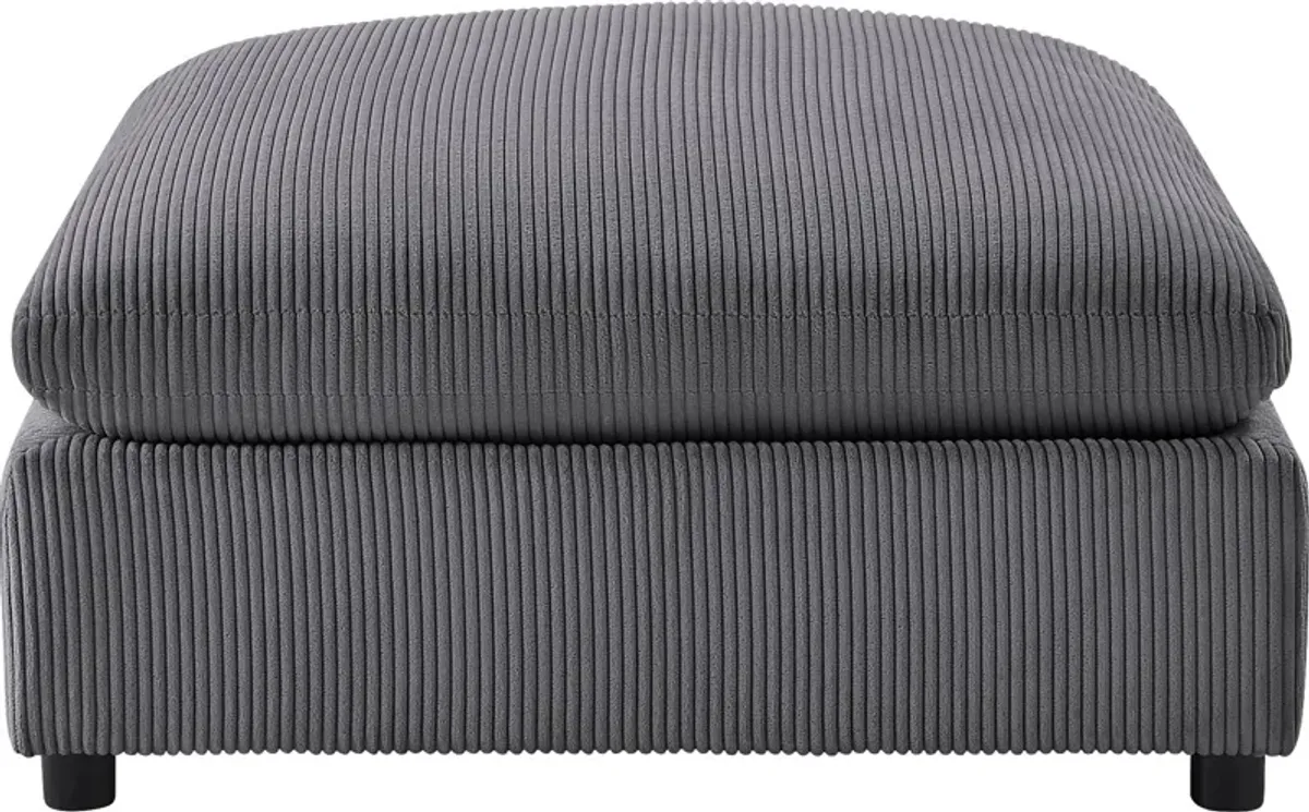Jazzra II Dark Gray Ottoman