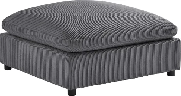 Jazzra II Dark Gray Ottoman