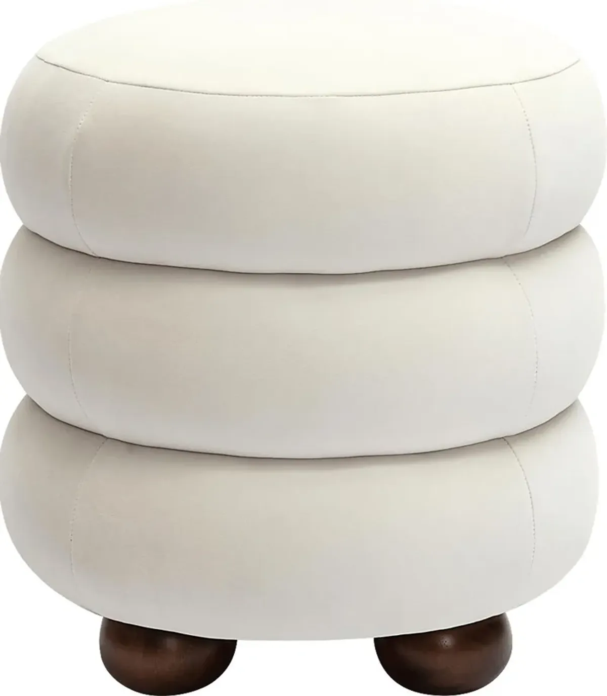 Hoytpeak Cream Ottoman