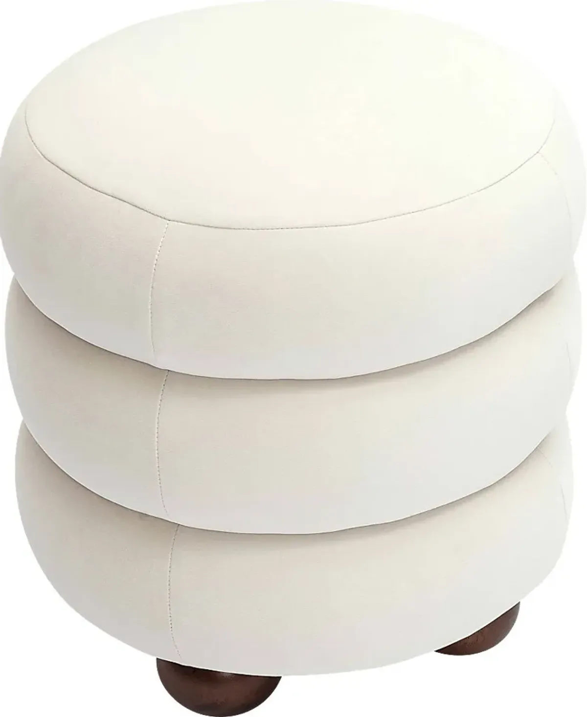 Hoytpeak Cream Ottoman