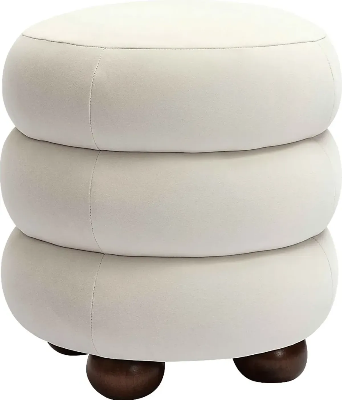 Hoytpeak Cream Ottoman