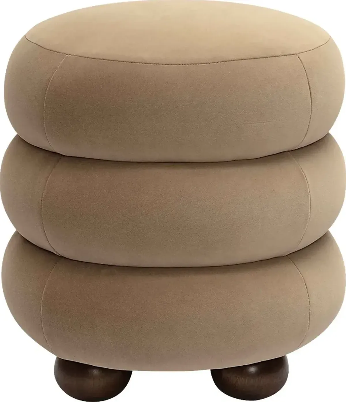 Hoytpeak Taupe Ottoman