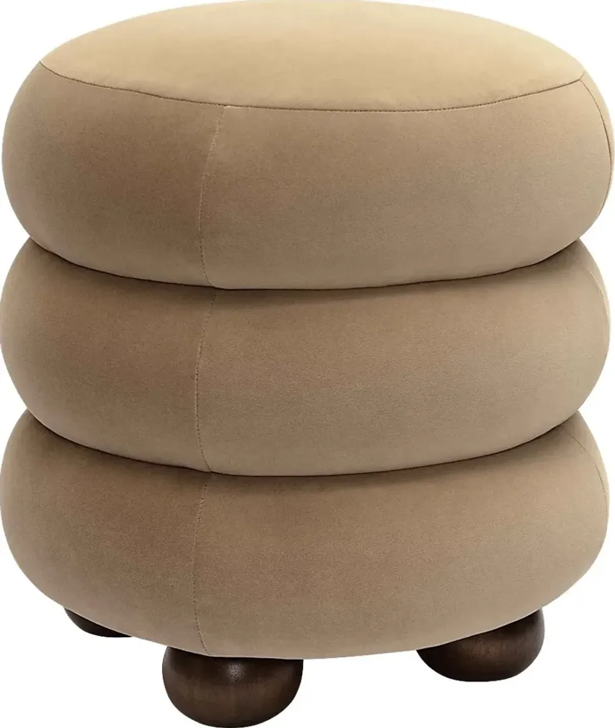 Hoytpeak Taupe Ottoman