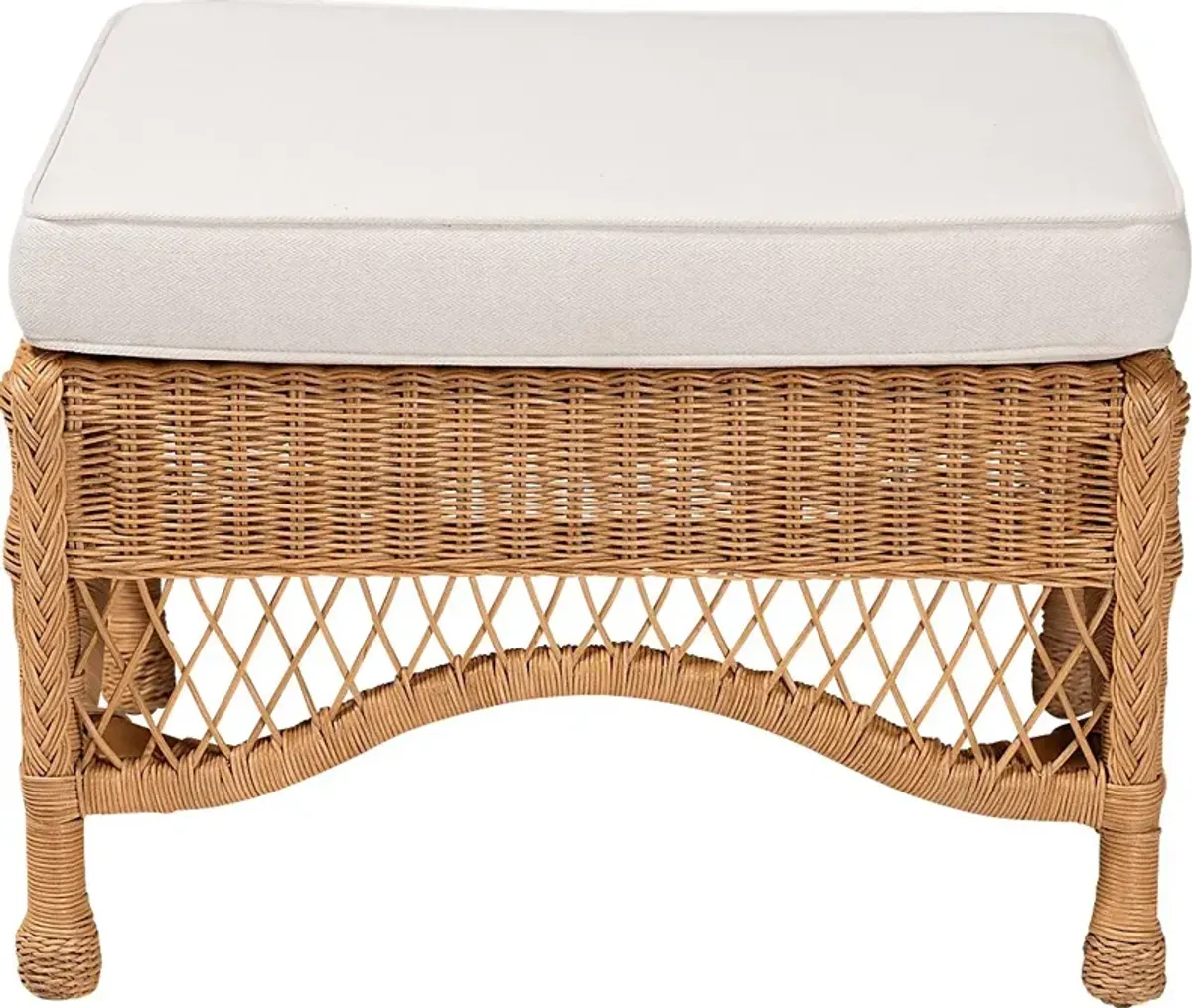 Lottville Brown Ottoman