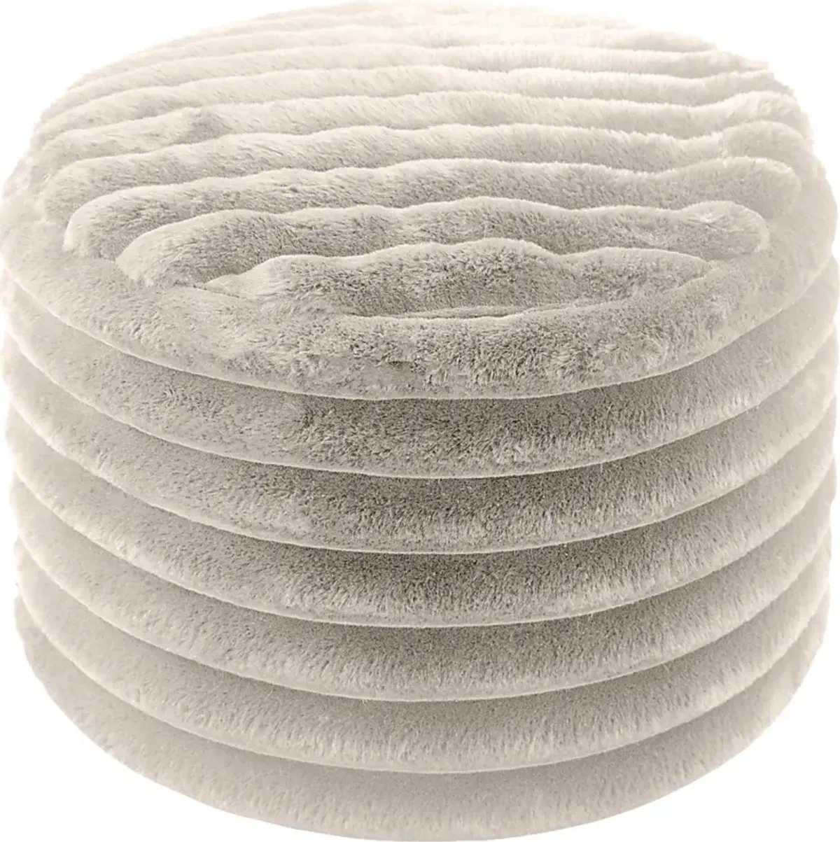 Blossi Gray Pouf