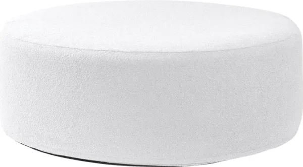 Bevina II White Large Ottoman