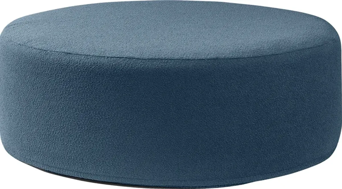 Bevina II Navy Large Ottoman