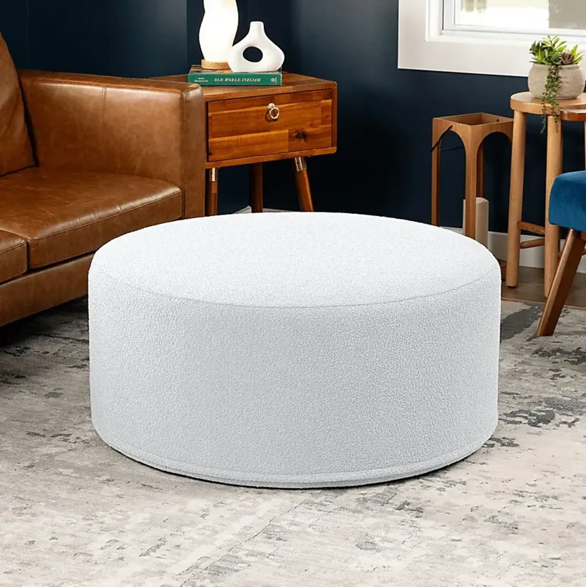Bevina II White Ottoman