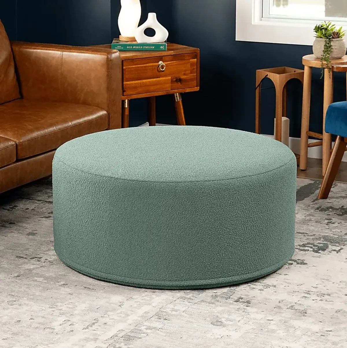 Bevina II Green Ottoman