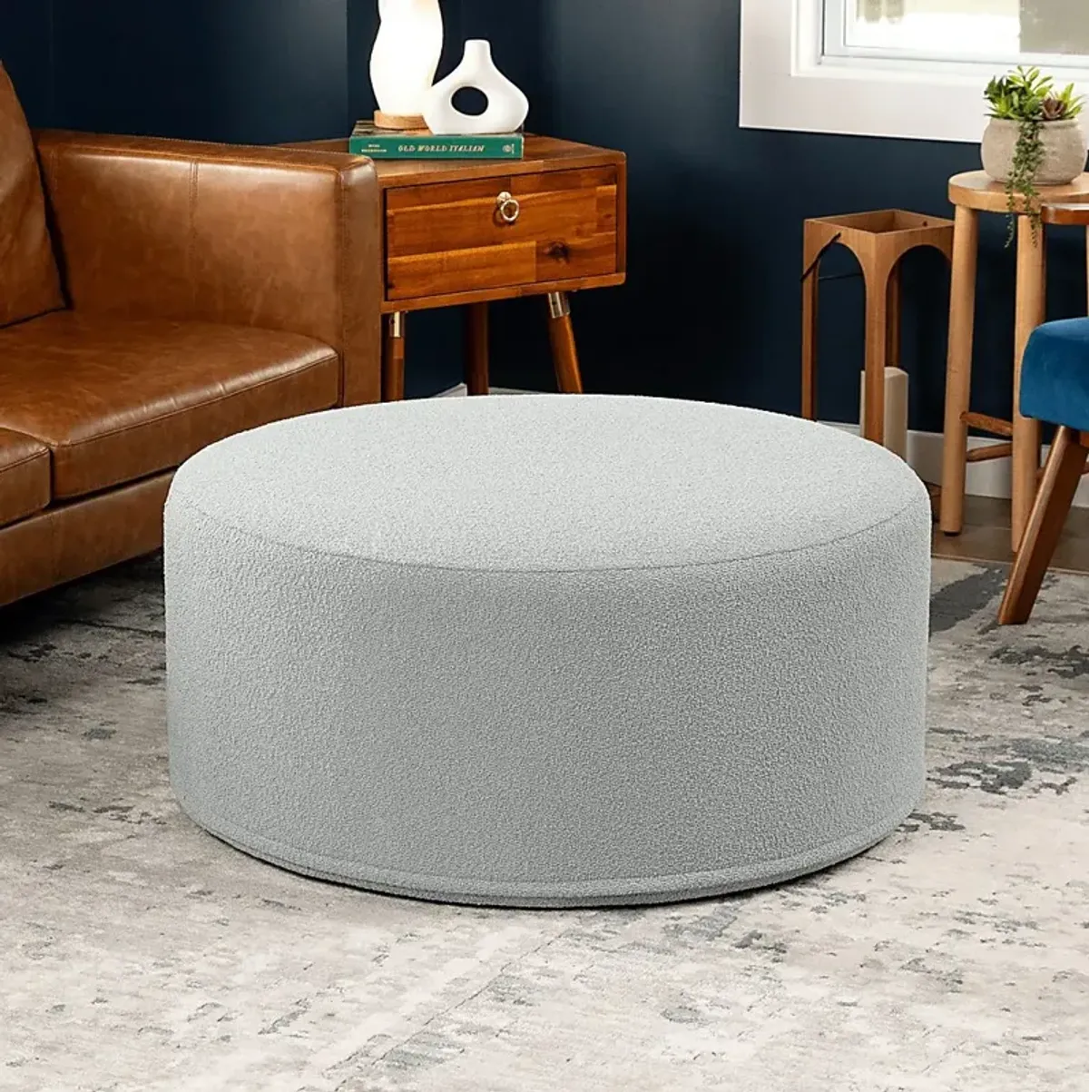 Bevina II Silver Ottoman