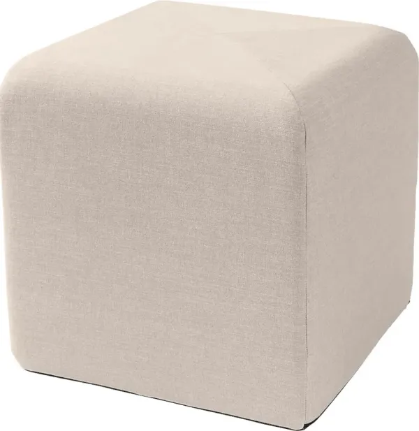 Edunci Light Gray Ottoman