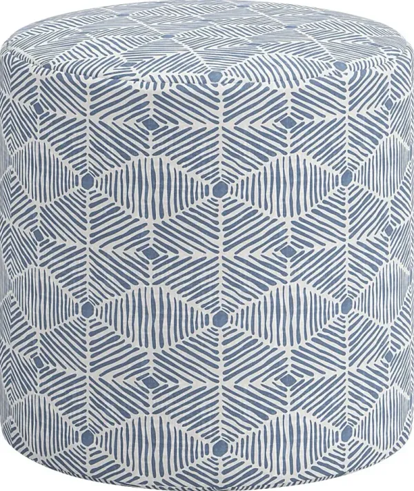 Moyle Blue Ottoman