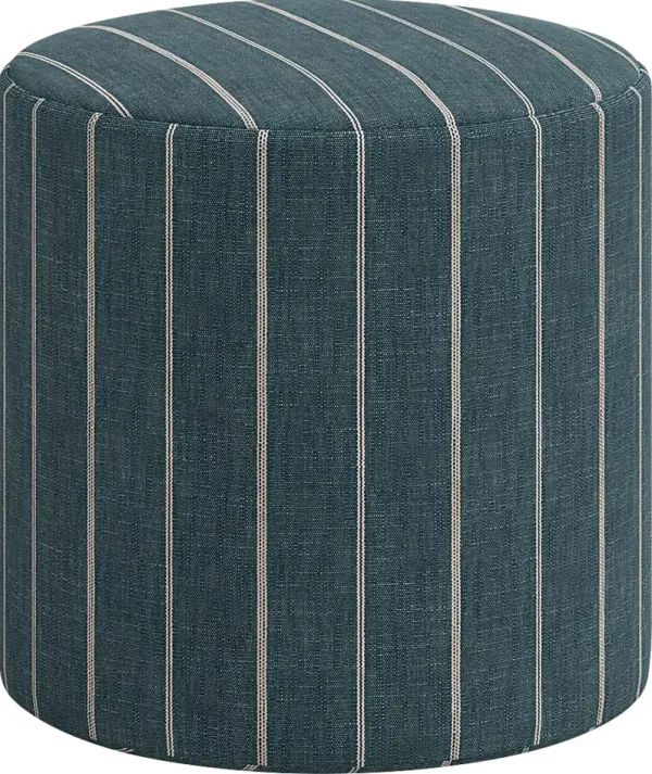 Moyle Dark Blue Ottoman