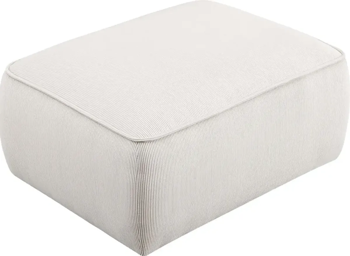 Glaciarts I White Ottoman