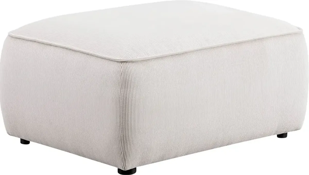 Glaciarts I White Ottoman