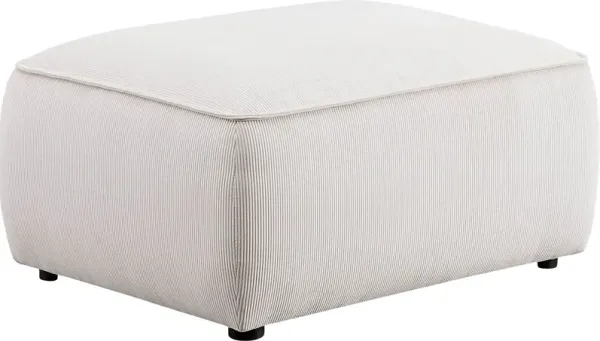 Glaciarts I White Ottoman