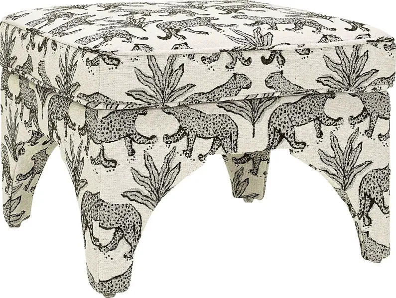 Corboro Taupe Ottoman