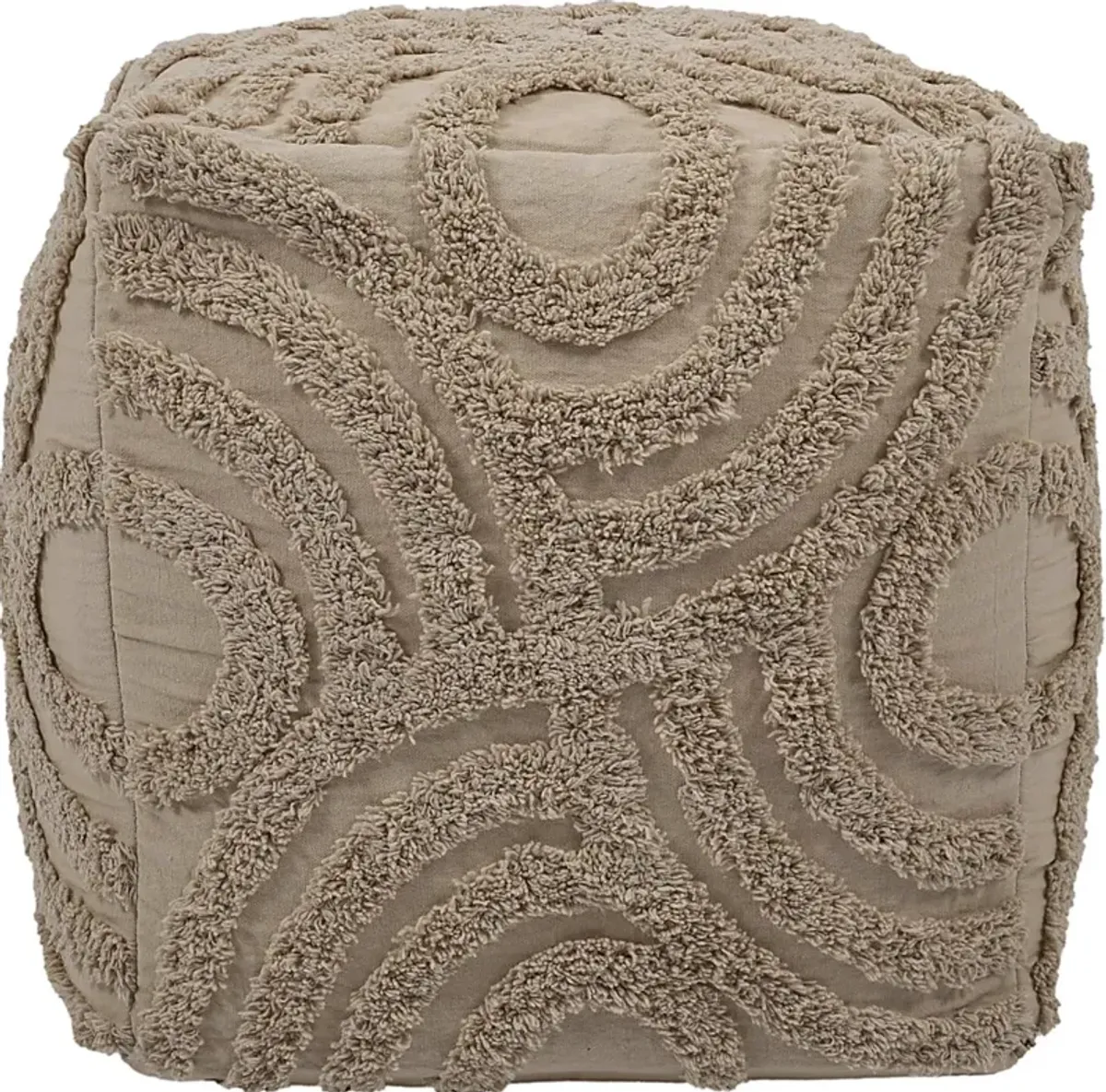 Ermann Beige Ottoman