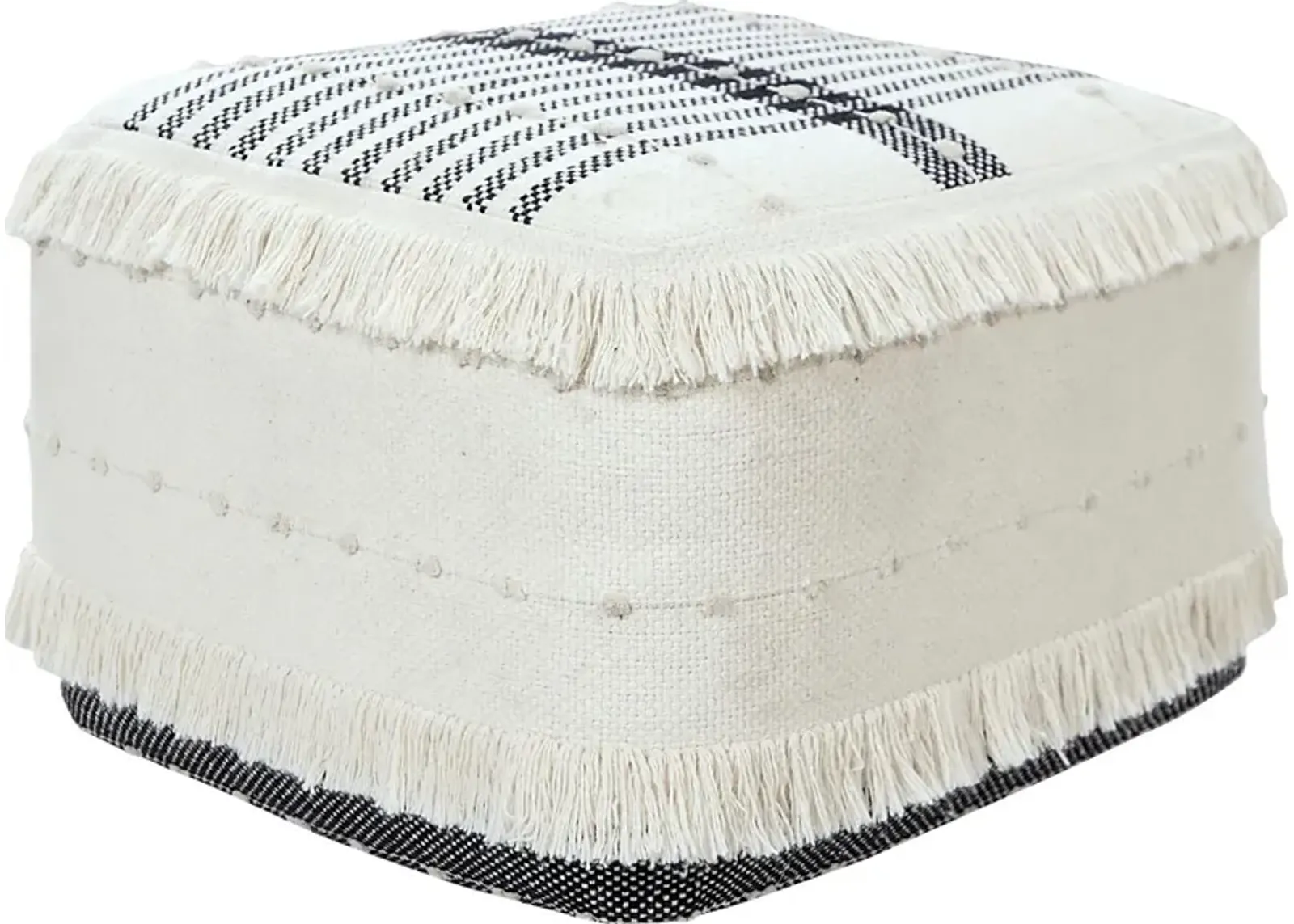 Brinok White Pouf