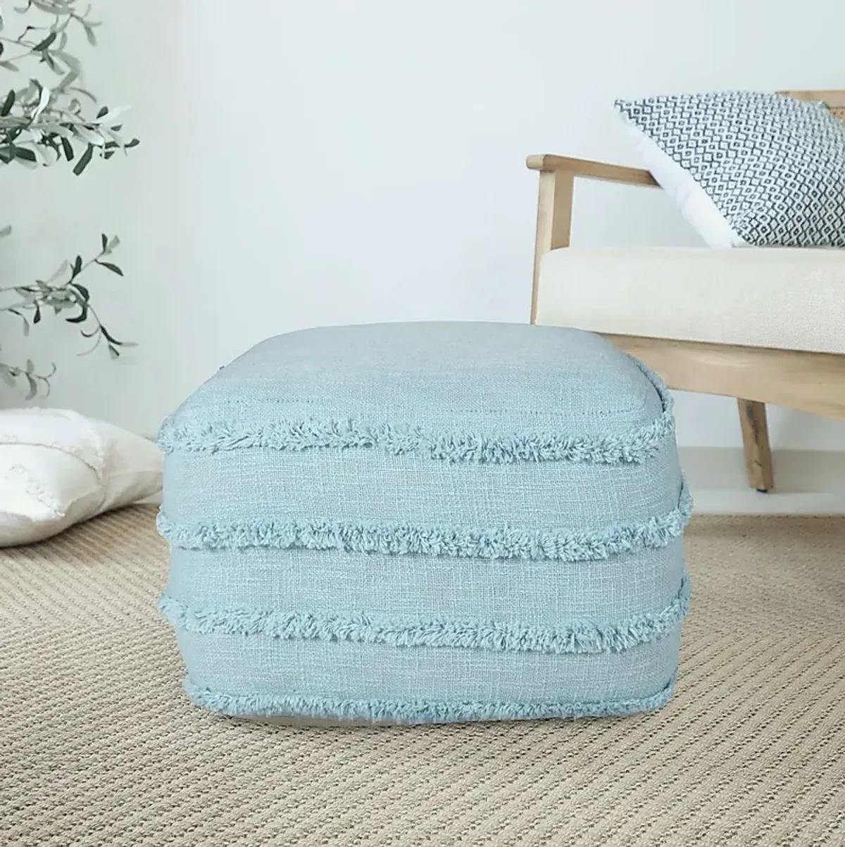 Patigi Blue Pouf