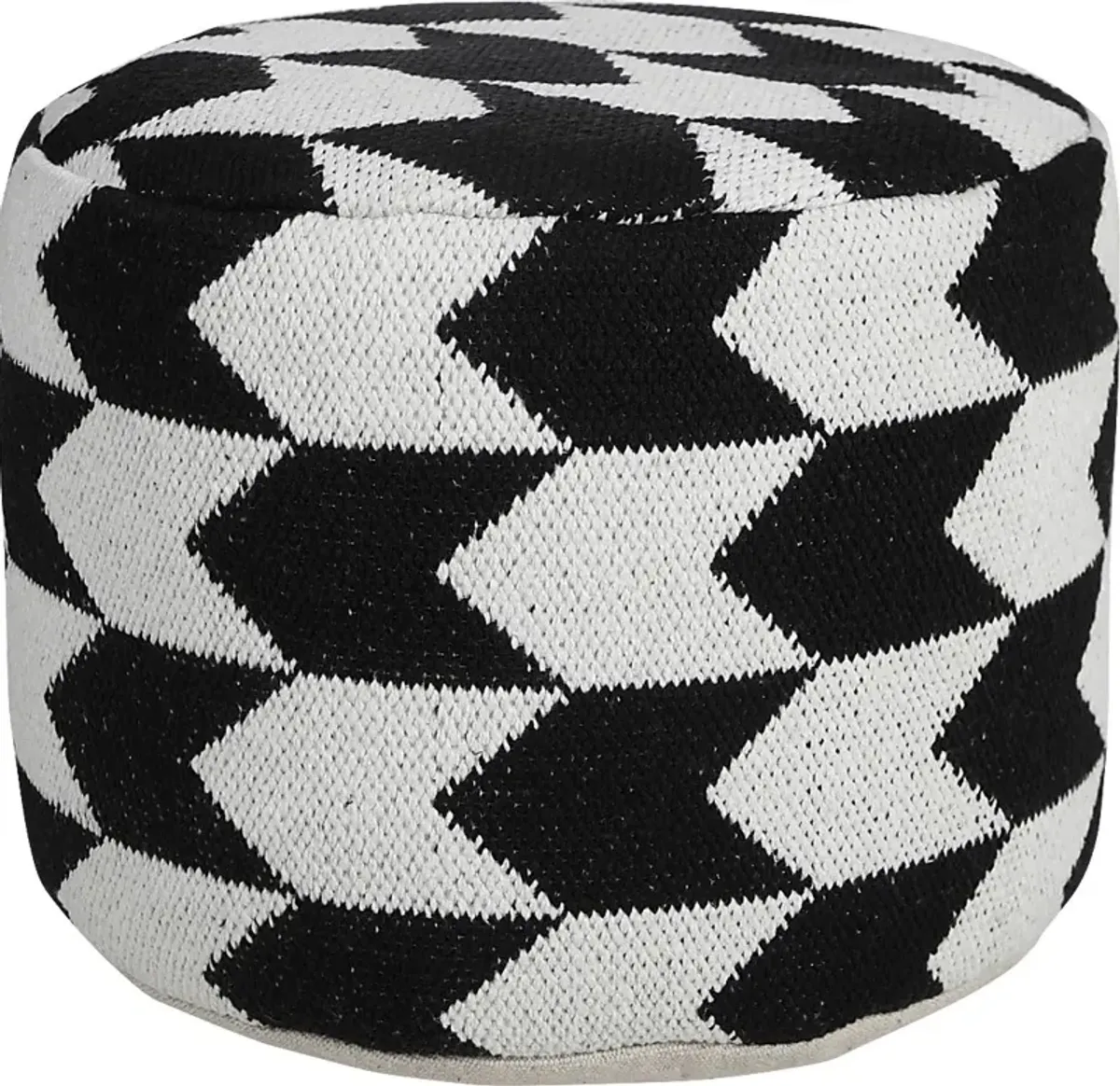 Motyn Black Pouf