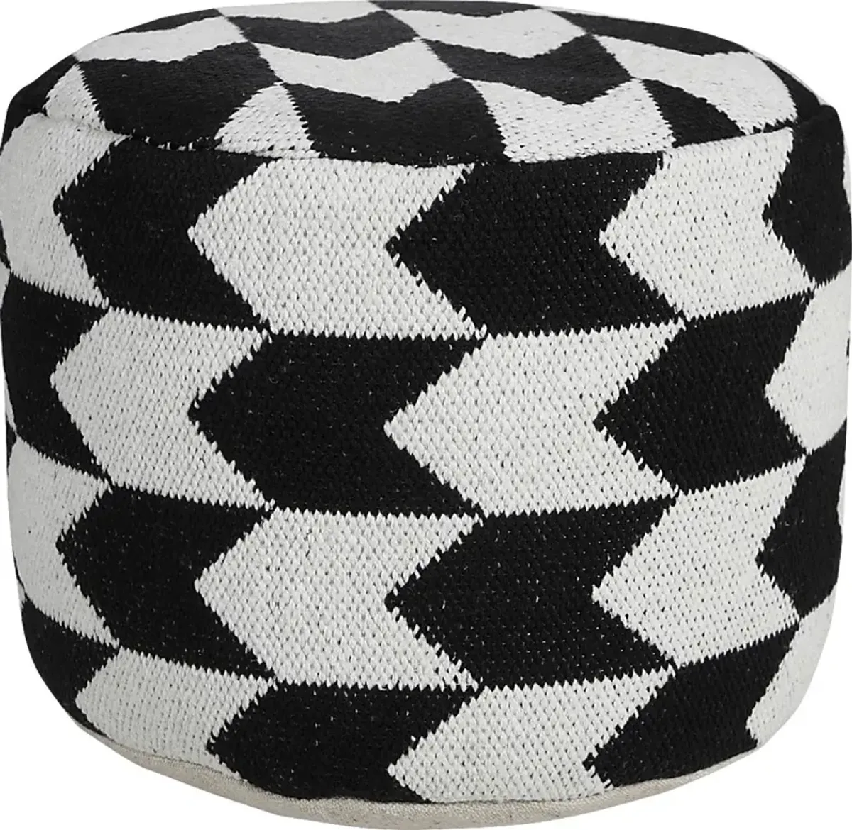 Motyn Black Pouf