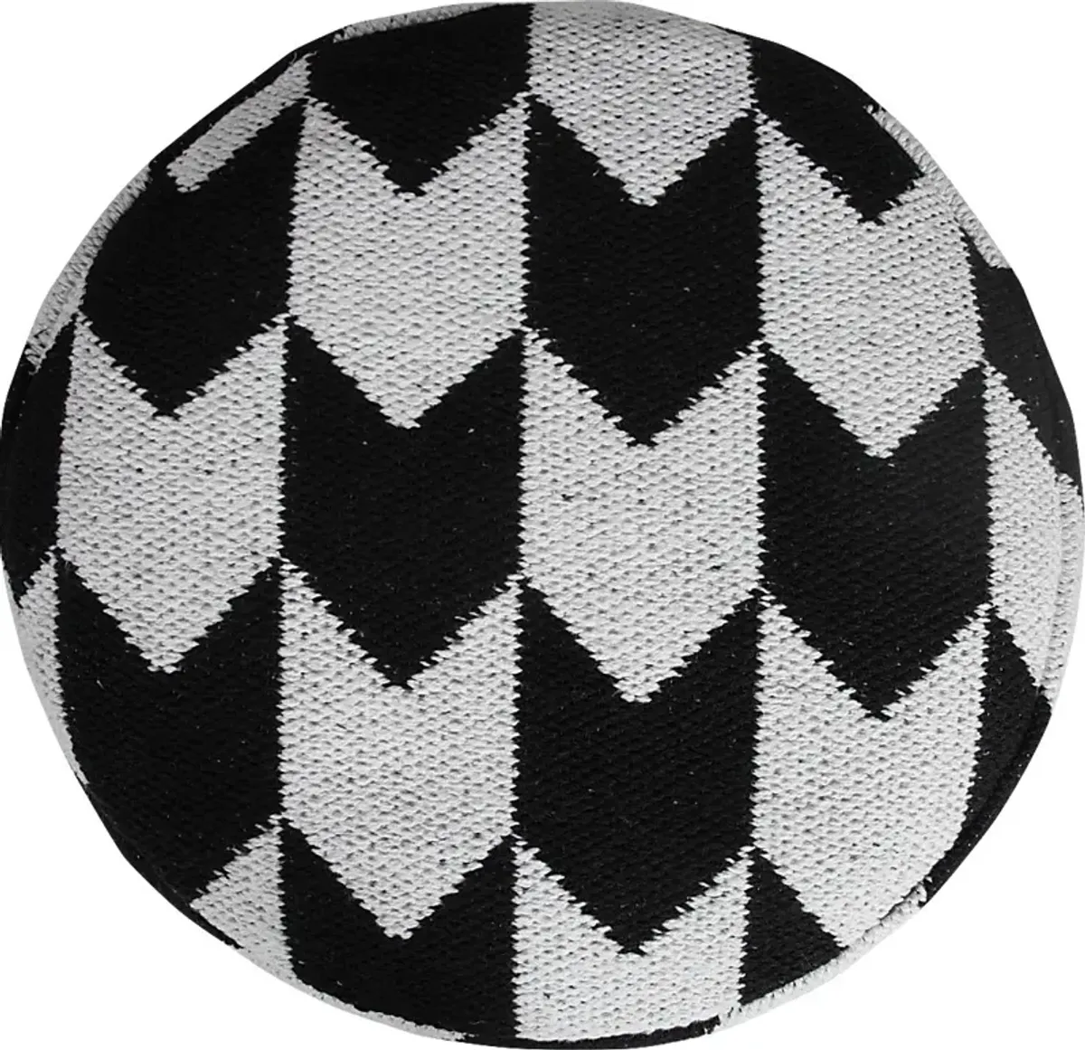 Motyn Black Pouf