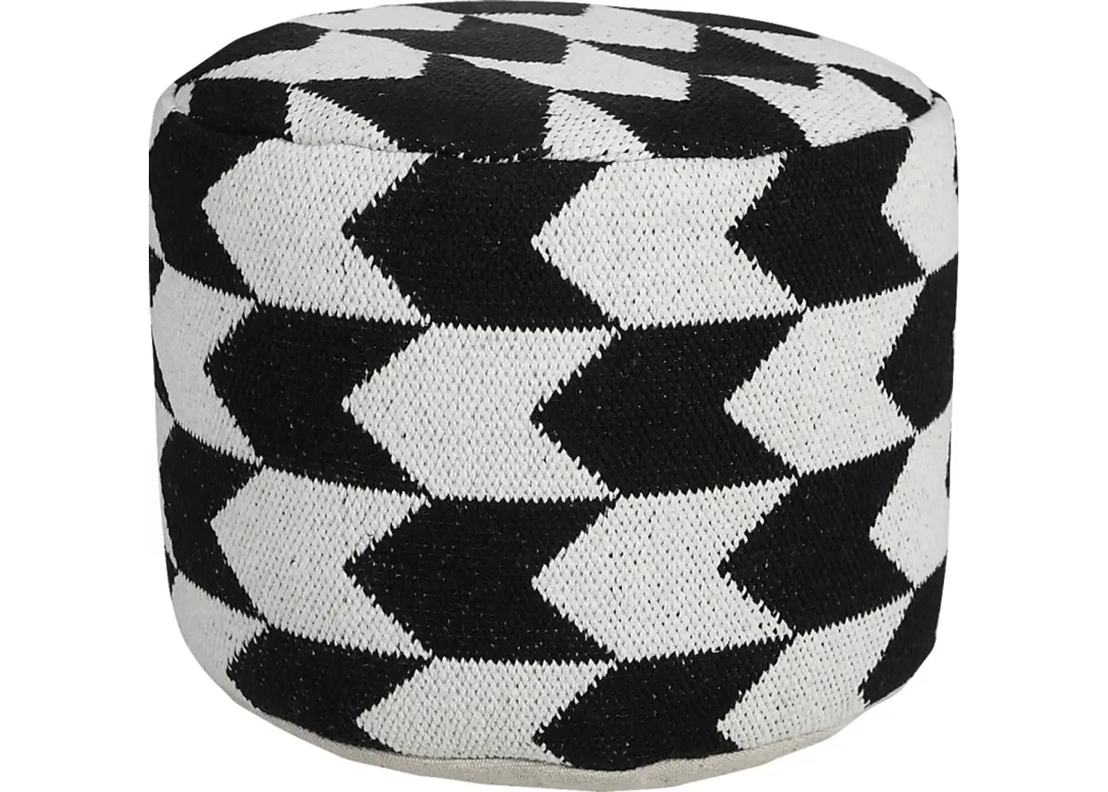 Motyn Black Pouf