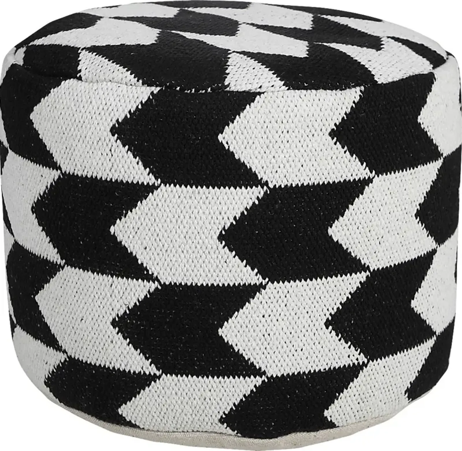 Motyn Black Pouf