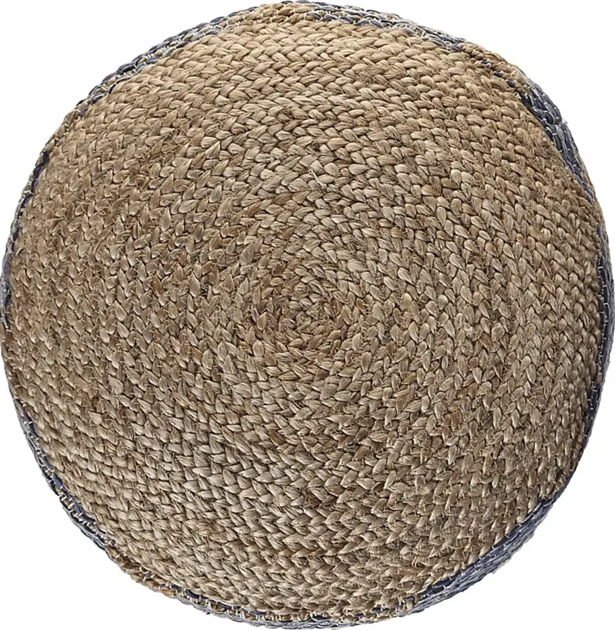 Yecoh Blue/Natural Pouf