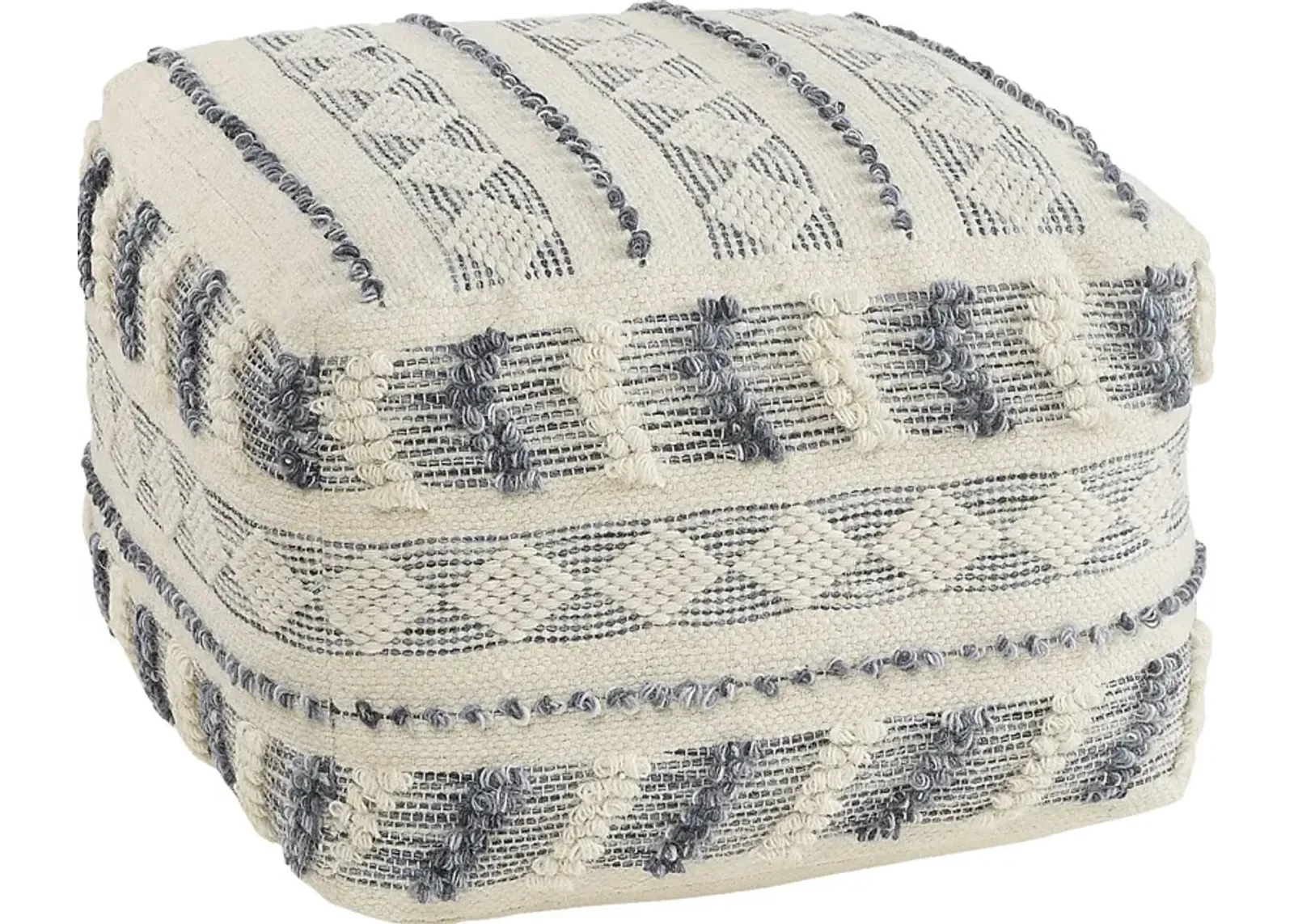 Ceinsa Blue/Ivory Pouf