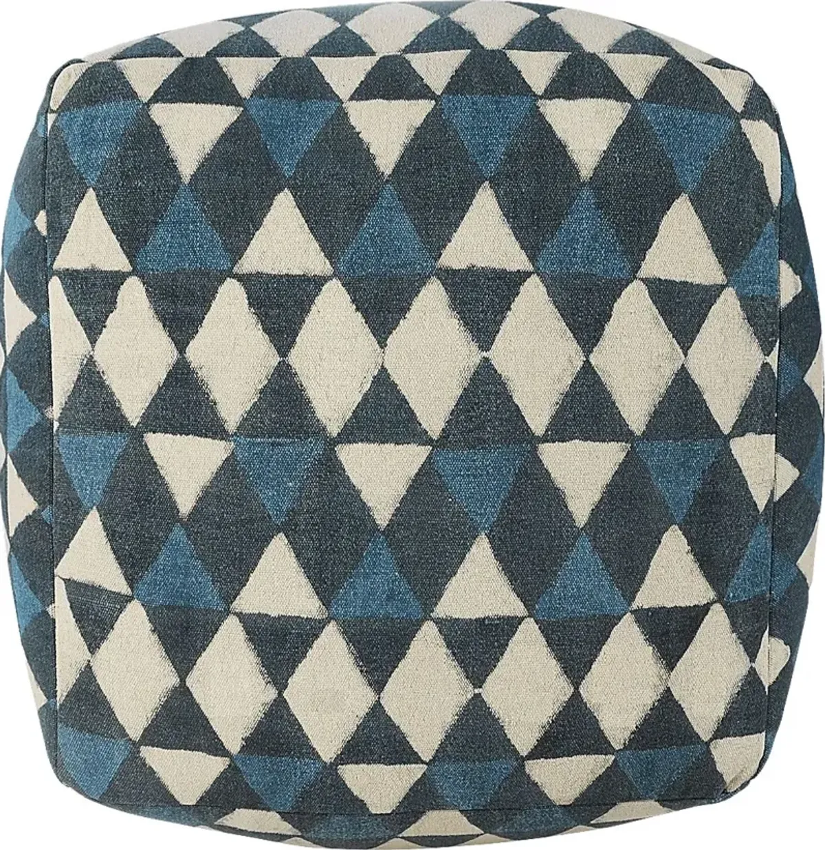 Chegue Blue/Cream Pouf