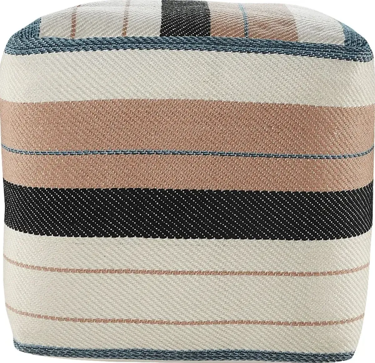 Yadui White/Pink Pouf