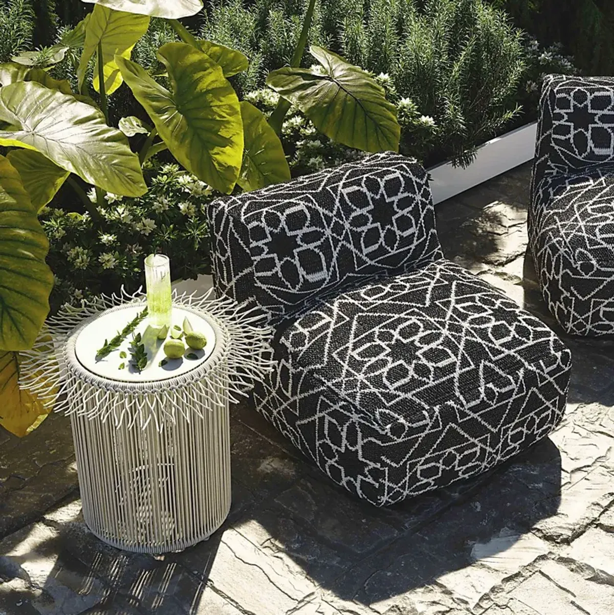 Millcanyon Black Pouf