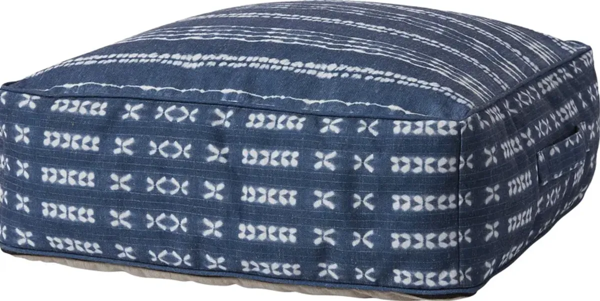 Elim Blue Extra Large Pouf