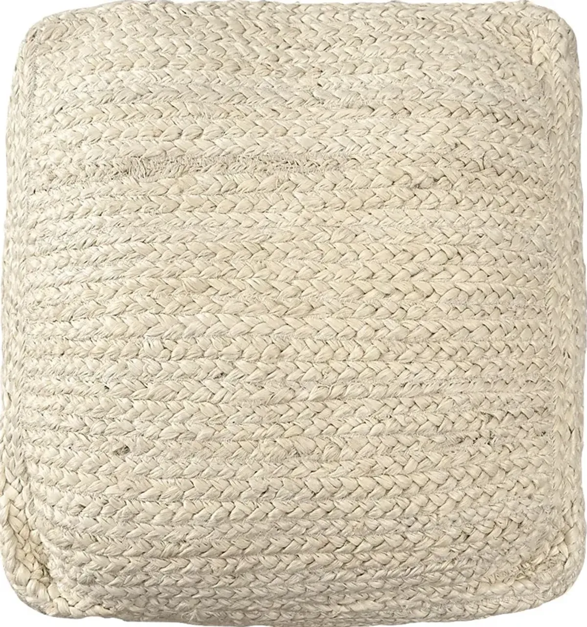 Elviation Ivory Pouf