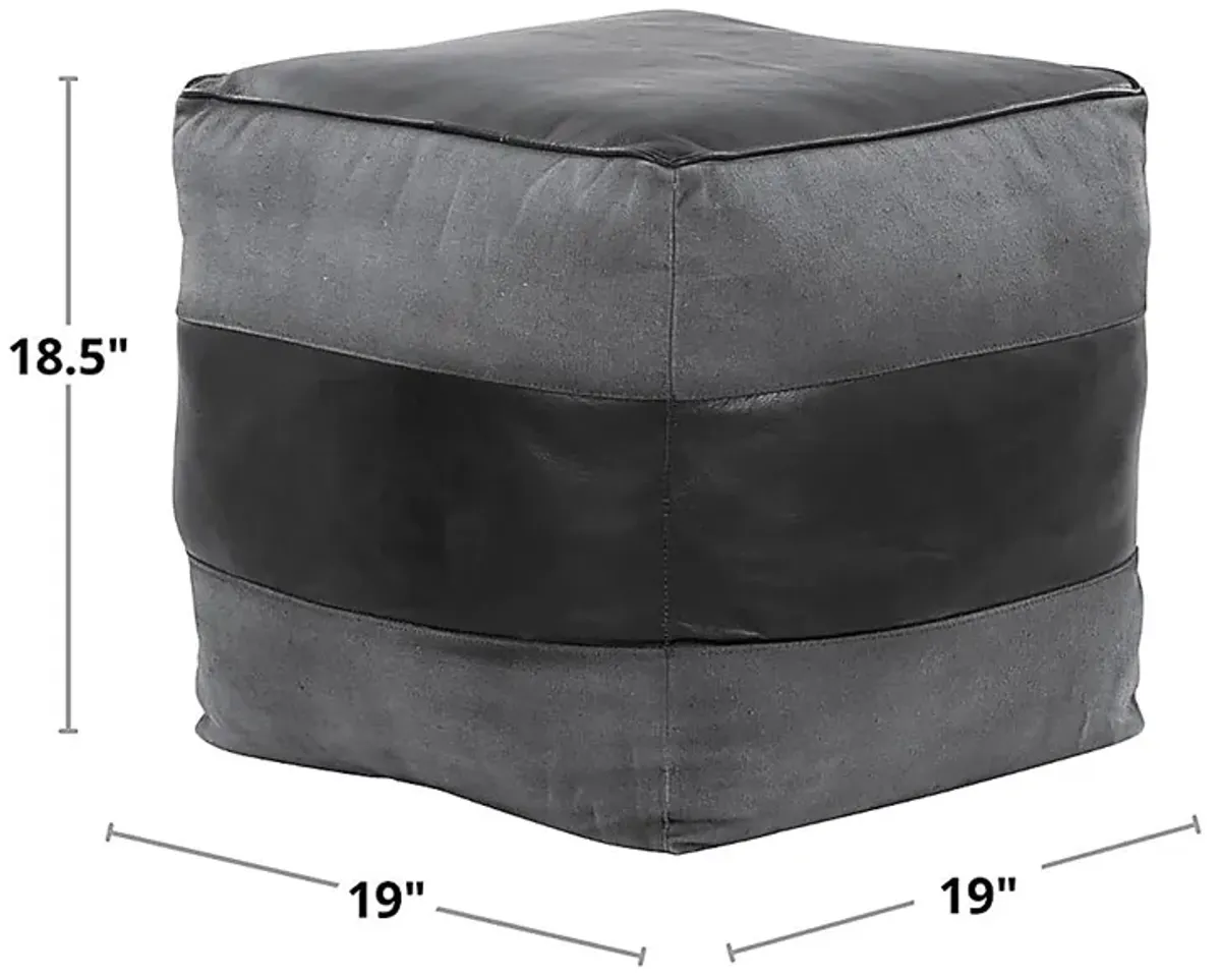 Cheerie I Black Pouf