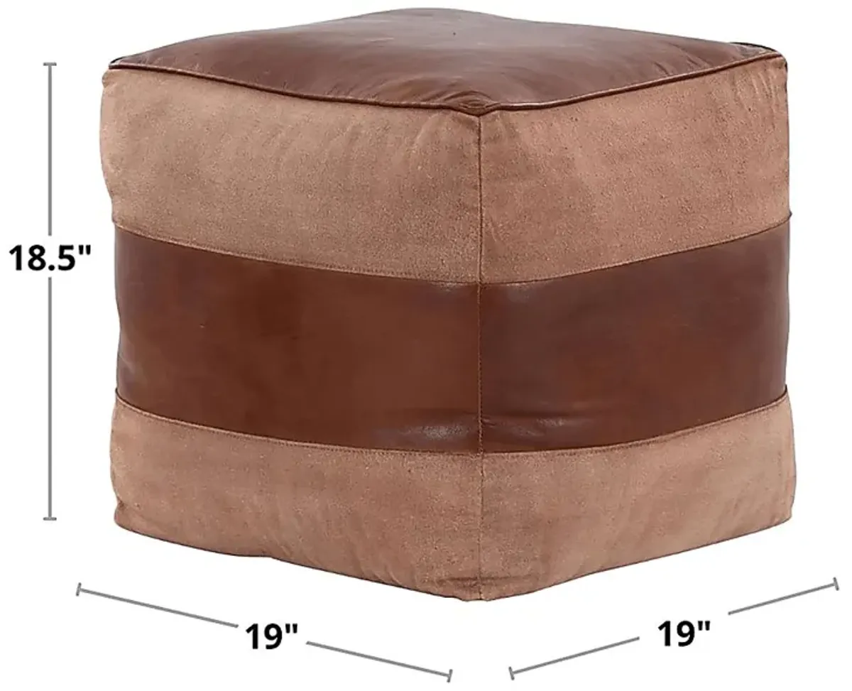 Cheerie I Espresso Pouf